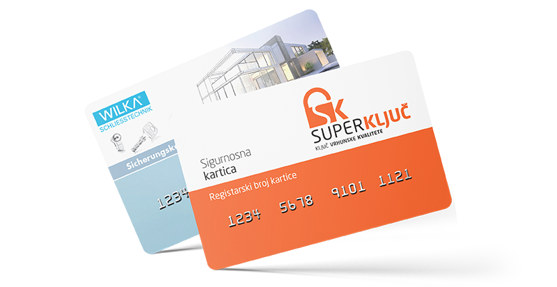 Registracijska kartica Super Ključ