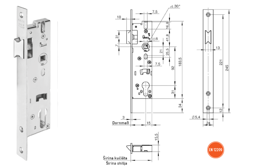 Wilka 138F dimenzije