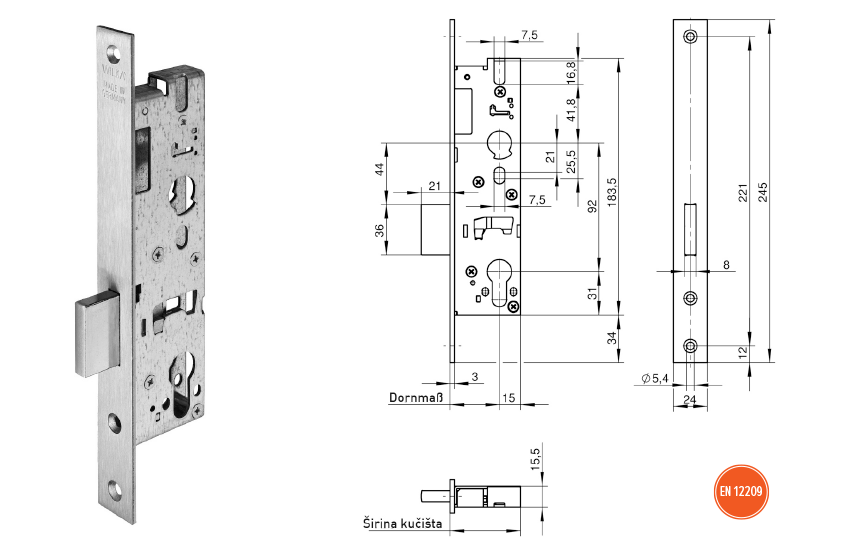 Wilka 138R dimenzije