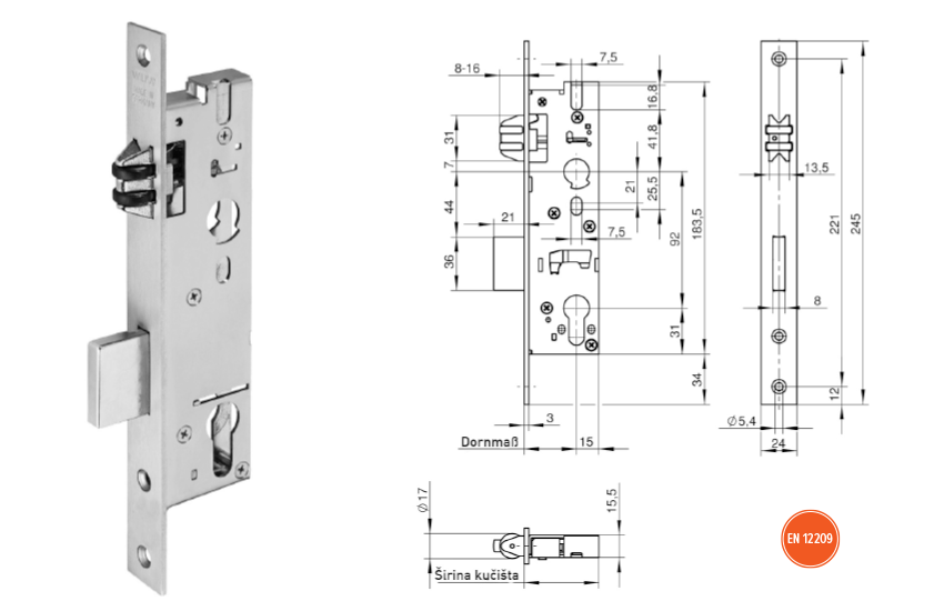 Wilka 1452 dimenzije